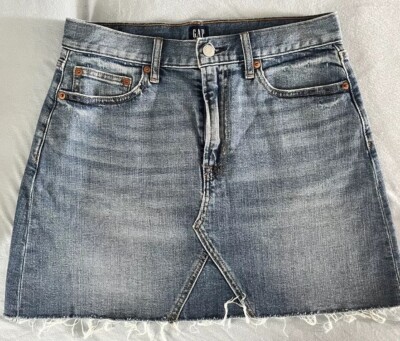 GAP Jeans Rock Damen Minirock Größe 28
