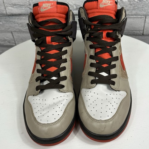 Größe 12 Nike Herren Dunk High Team Orange Light Bone/Orange/Mauve 317982-081 2008 - Bild 5 von 14