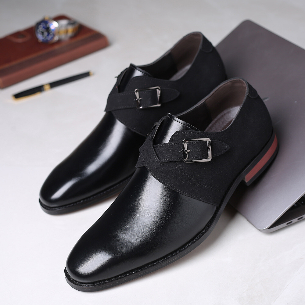 APL Abito business uomo scarpe in pelle alla moda colore blocco scarpe singole IT