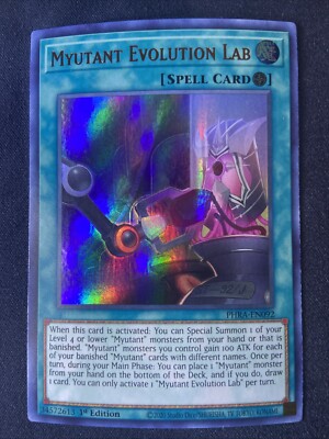 lab deck yugioh Yugioh! LP Myutant Evolution Lab - PHRA-EN092 - Ultra Rare - 1st Edition