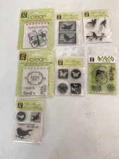 Choose ONe clear acrylic stamp-smalls-Studio G-holiday,words,butterflies,birds++