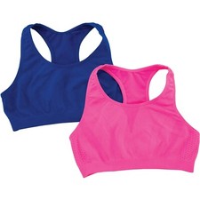 Fruit of the Loom girl's performance racerback sports bra 2 pack size 30 M69 