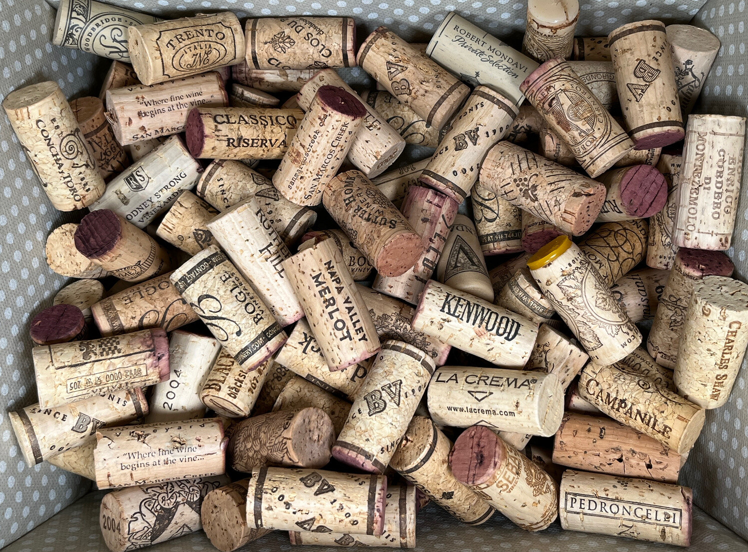 Large Lot of 100 Used Wine Corks Recycled Crafting Crafts