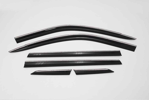 Smoke Tinted Weather shields Window Visros 6pcs for 2024 Ssangyong Rexton - Bild 11 von 13