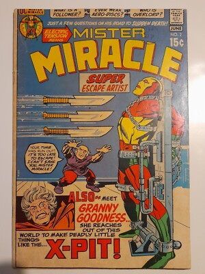 Mister Miracle #2 June 1971 VGC+ 4.5 1st appearance of Granny Goodness