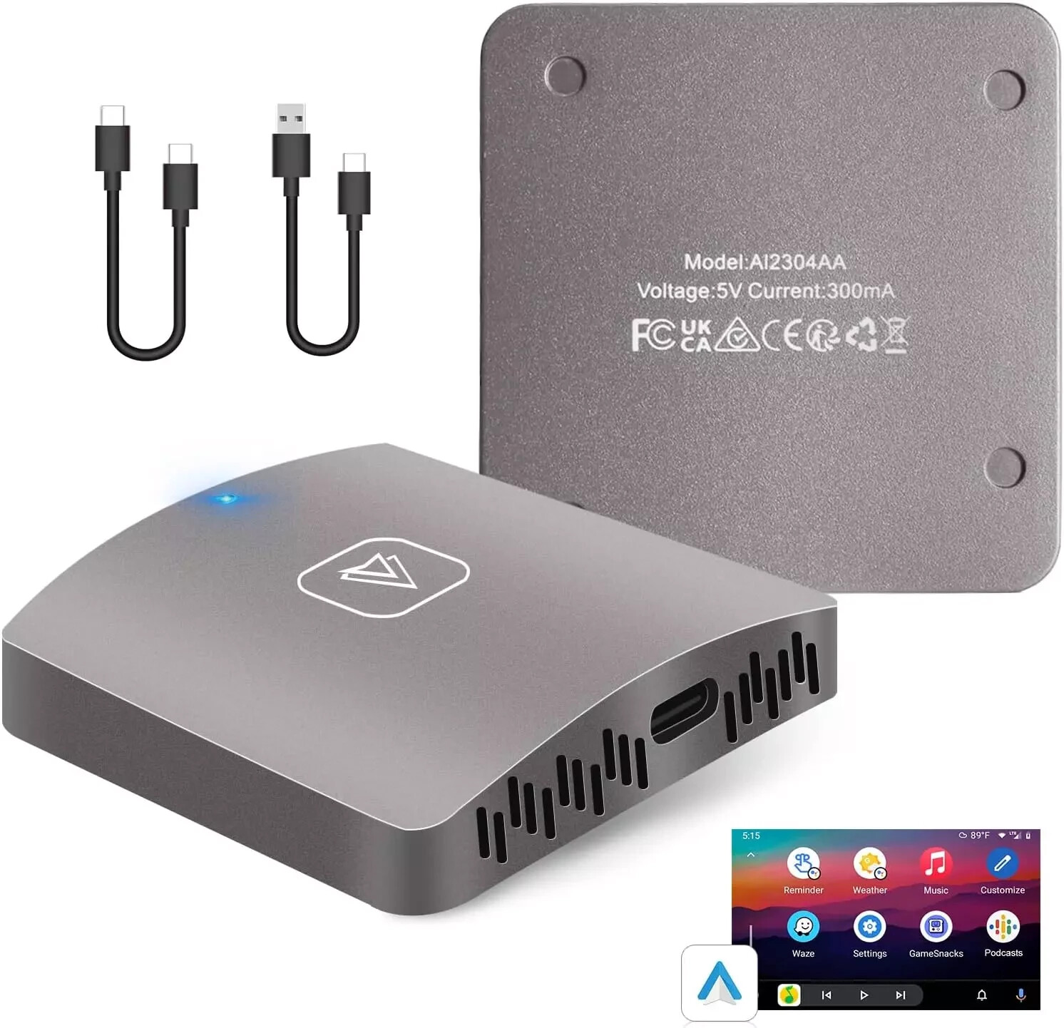 Podofo Wireless Android Auto Adapter Android Auto Adattatore Android Auto Dongle