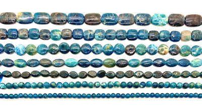 Natural Blue Apatite ROUNDS OVALS CIRCLES SQUARES RECTANGLES Grade AAA