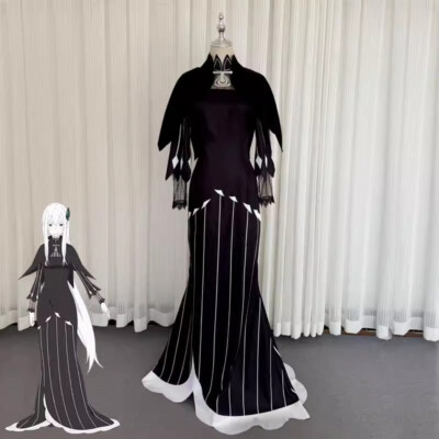 Re：Life In A Different World From Zero Echidna Cosplay Dress Costume Skirt Shawl