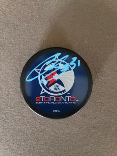 Signed Curtis Joseph Toronto Maple Leafs allstar puck - Picture 1 of 1