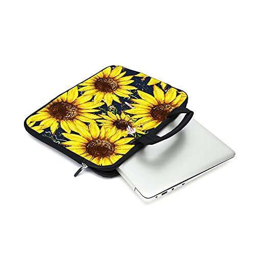 11.6 12 12.1 Inch Laptop Carrying Bag Protective Chromebook Case Sunflower - Bild 3 von 6