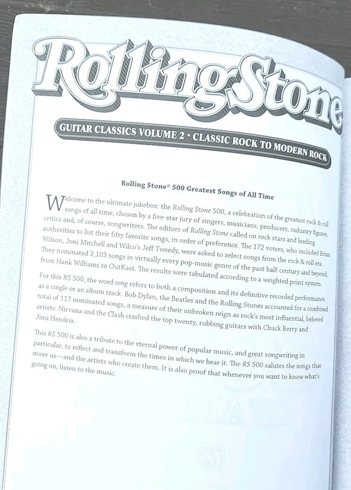ROLLING STONE 500 GREATEST SONGS OF ALL TIME VOL 2-Guitar Classics-67 Selections - Image 3 of 4