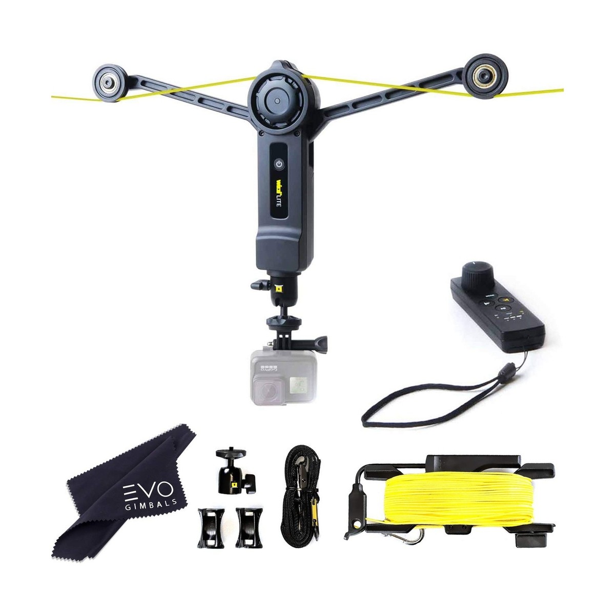 Wiral LITE基本セット　 ワイヤー ケーブルカム Wiral LITE Cable Cam with Remote for Action Cameras Insta360 X4/X3