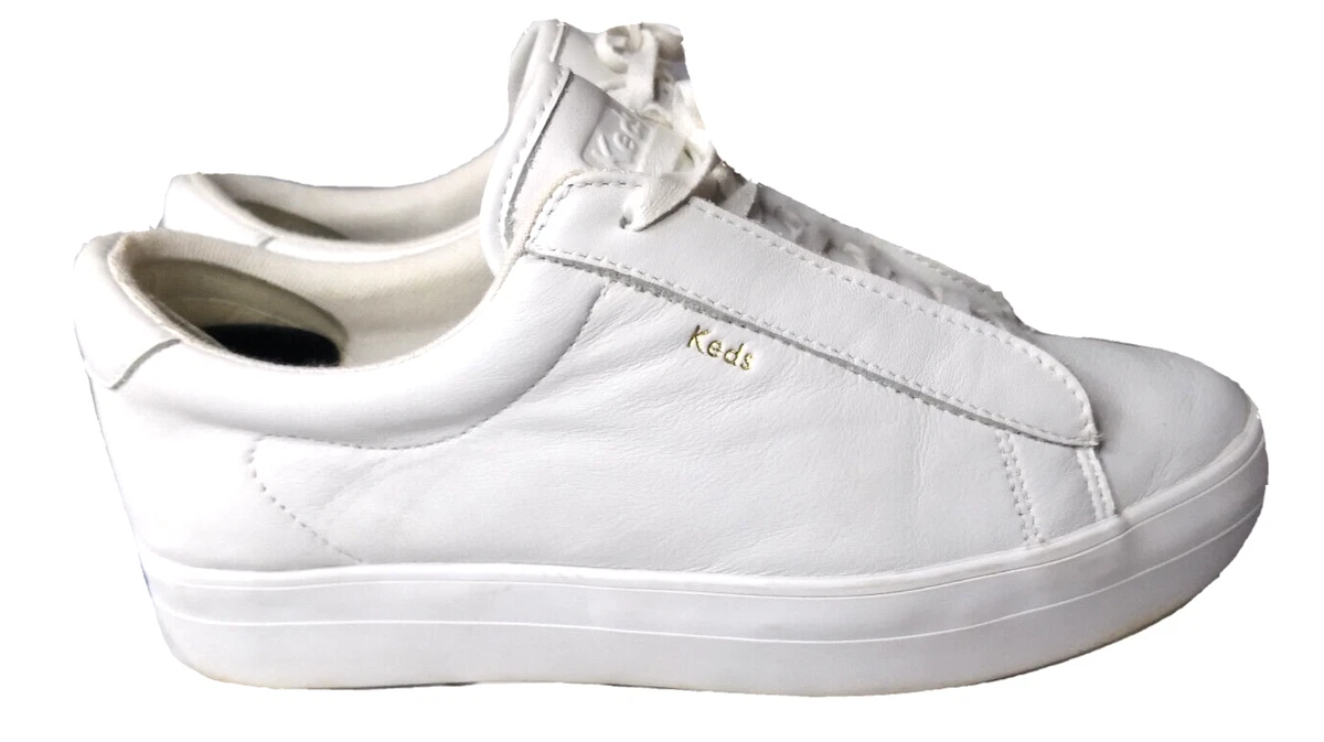 Keds Women s Rise Metro Nubuck Ankle High Sneaker Size 7 White Leather Shoes