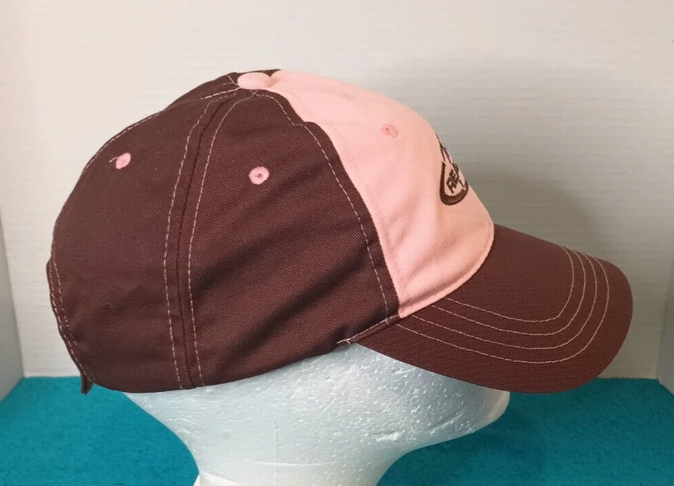 Ladies Team Real tree Camo Hat Embroidered Pink/brown Logo Women’s Hunting Cap - Image 4 of 4