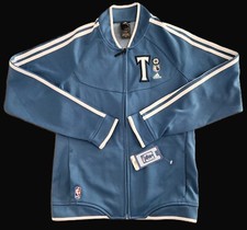 Adidas Minnesota TIMBERWOLVES Patched Embroidery Zip Track Jacket Womens M RARE