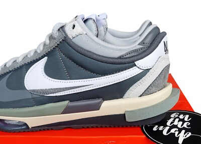49I sacai × Nike Zoom Cortez Iron Grey　9 Nike x Sacai Zoom Cortez SP Iron Grey UK 5 7 8 9 10 11 12 13 14 15