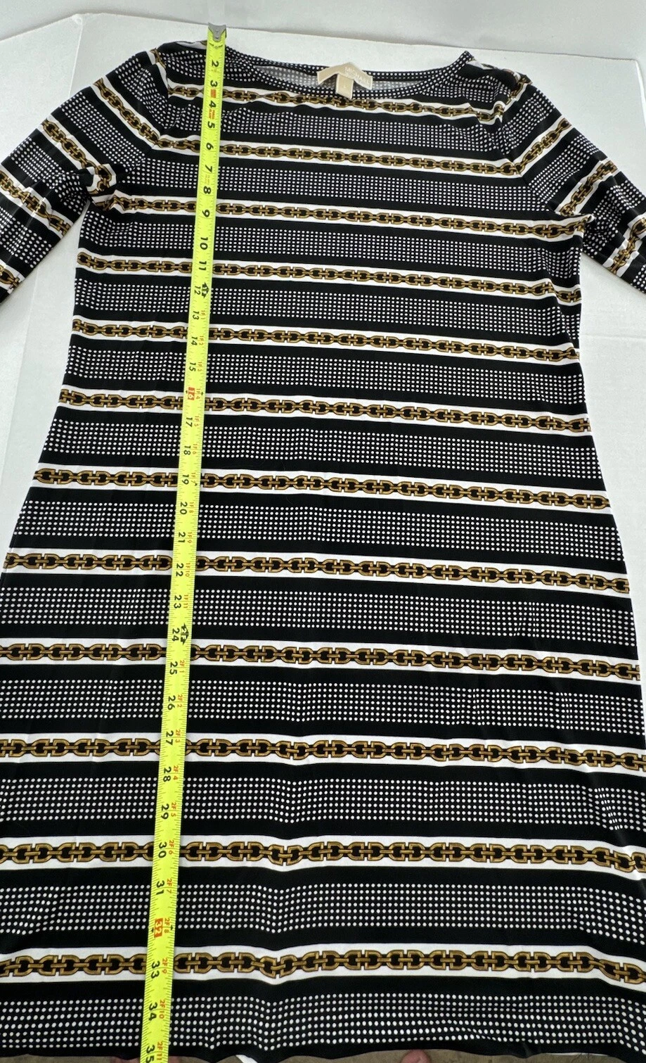 Abito Michael Kors taglia L equitazione modesto carriera artistica vestibilità ampia collo alto