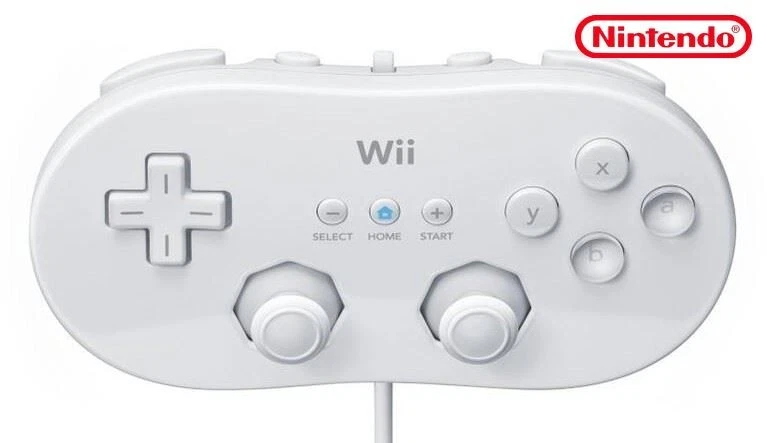 Wii - Original Controller / Pad #weiß Classic Gamepad RVL-005 [Nintendo] - Bild 1 von 1