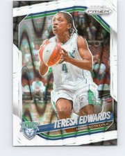 2025 Panini Prizm WNBA #126 Teresa Edwards White Seismic Prizms Minnesota Lynx