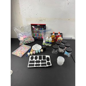 Elmer's Slime Kit Craft Bundle Glitter Glue Charms Foam Beads Jars mix ins