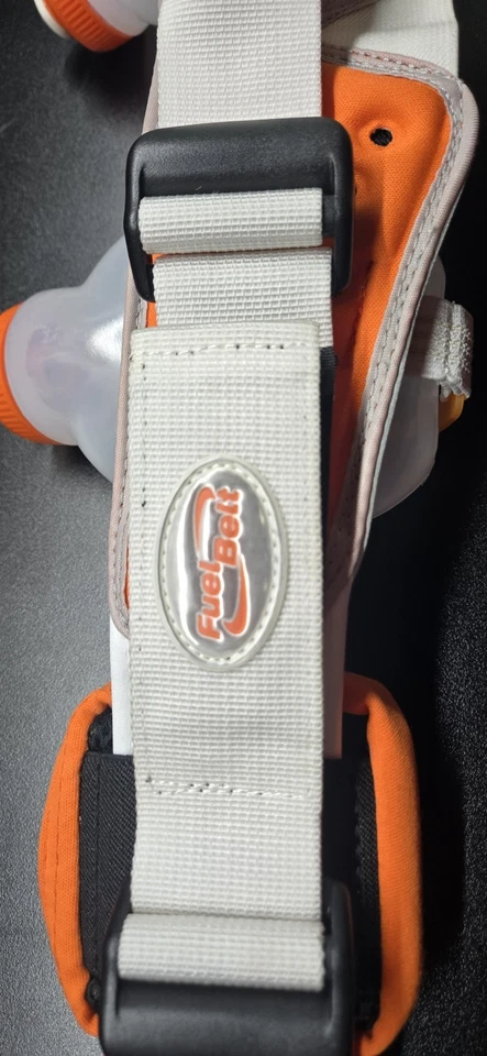 FuelBelt гелий 2 бутылки гидратации ремень работает - мандарин/белый - OS  - Изображение 2 из 4