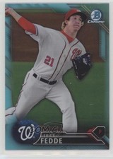 2016 Bowman Draft Chrome Top Prospects Sky Blue Refractor Erick Fedde fm0