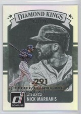 2016 Panini Donruss Diamond Kings Stat Line Career 33/291 Nick Markakis #2 g3b