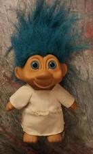 Troll Doll Turquoise Blue Hair, Turquoise Eyes By RUSS