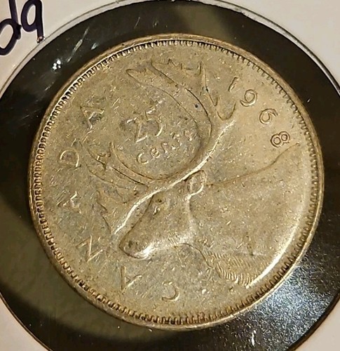 Kanada 1968 25 Cent 0,500 Silber