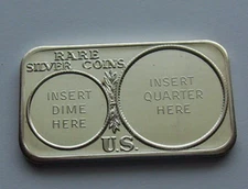 Rare Silver Coins _  CRABTREE MINT _ Paradise , Calif _ 1973 _ Silver Art Bar