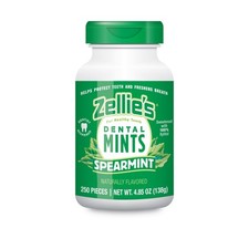 Zellie's 100 Xylitol Spearmint Breath Mints No 250 Count Pack of 1
