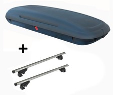 Dachbox CA480L carbonl+Dachträger LION1 für für VW Passat B7 AlLack 5Tür 12-14