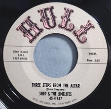 HEAR IT 60's Doo-Wop 45 rpm Shep  Limelites "Three Steps From The Altar" 1961