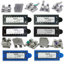 Mini staffe ortodontiche dentali supporto in metallo MIM Roth MBT 022 018 345 con ganci