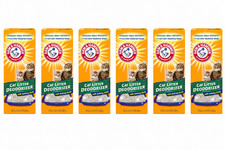 6 Pack Arm  Hammer Cat Litter Deodorizer with Baking Soda 30oz Fresh Odor Contr