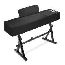 Explore Land 88 Keys Digital Piano Dust Cover with Music Stand 88keys, Black