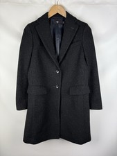 +J Jil Sander Uniqlo Ladies Single Breasted Wool Coat Jacket Size S 