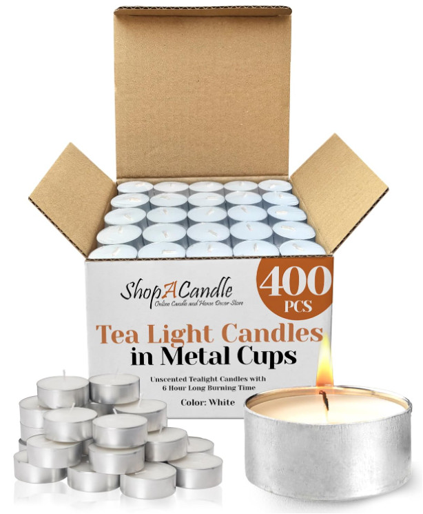 Light Candles Bulk Unscented Votive Candles,6 Hour Long Burning
