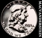 1959 Franklin Half Dollar- Silver- Choice Gem Proof Luster No Reserve #J6519
