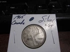 Canada 1965 - 25 Cent Quarter Canadian Coin - 80% Silver