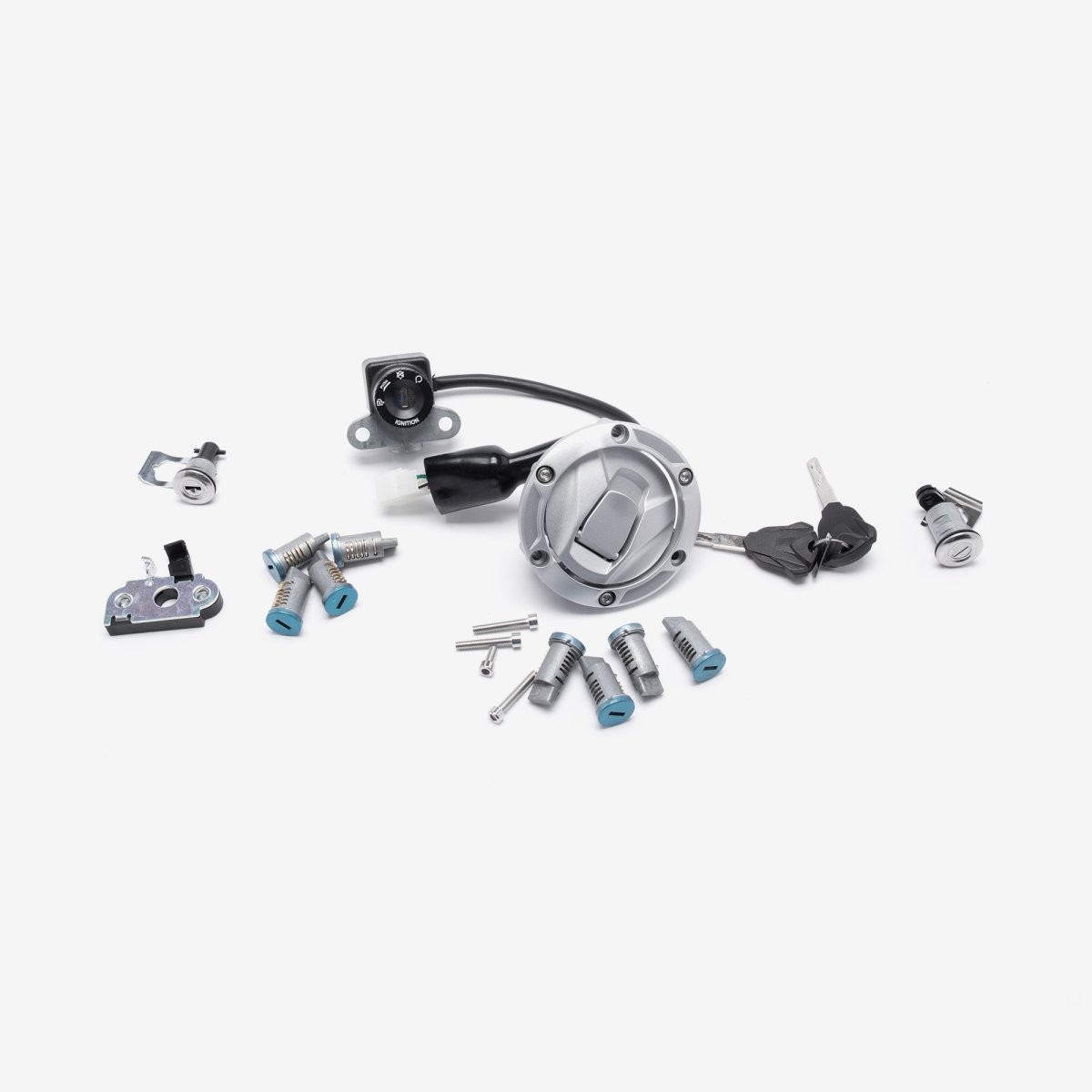 Lock Set Complete for LX650-2C-E5 Ignition Key Switch Scooter Black Durable NEW