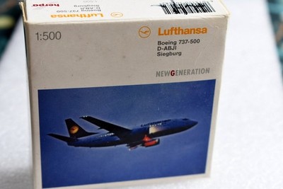 1:500 Herpa 505482 Lufthansa Boeing 737-500 D-ABJI  Diecast Metal Plane EX