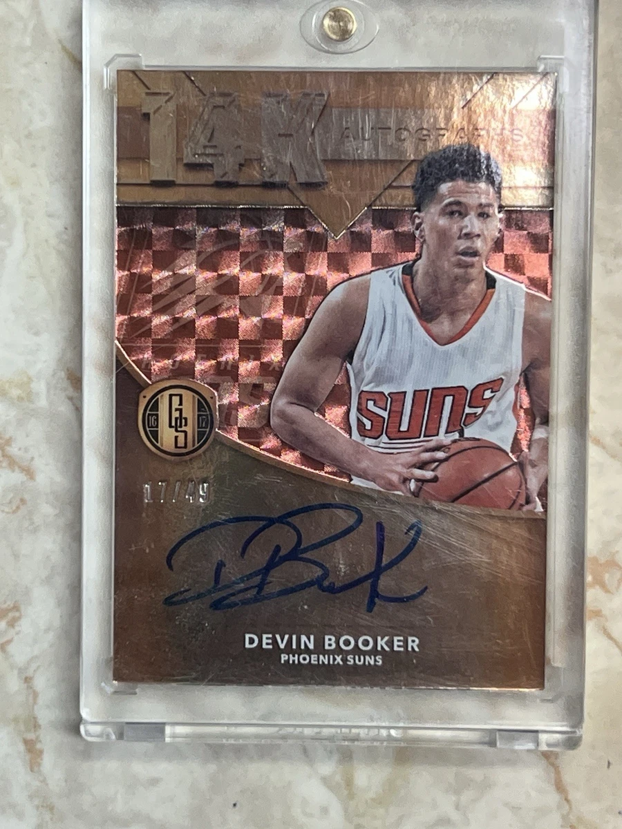 Devin Booker Auto カード　25枚限定 Devin Booker Basketball Original Autographed Sports Trading Cards
