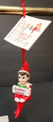 NWT Dept 56 Elf On The Shelf Christmas Ornament ''Grandma's Favorite ''