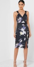 TED BAKER Camarie Decadence Floral Print  Bodycon Dress Size 4 uk 14