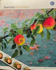 2008 Swedish Official Postage Stamp Year Set, Complete, MNH, original package