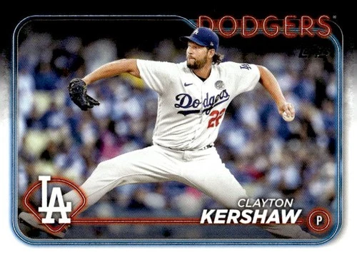2024 Topps #351 Clayton Kershaw Black #/73