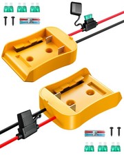 2 Pack 20V Adapter for Dewalt Battery Adapter Compatible with Power Wheels Ba...
