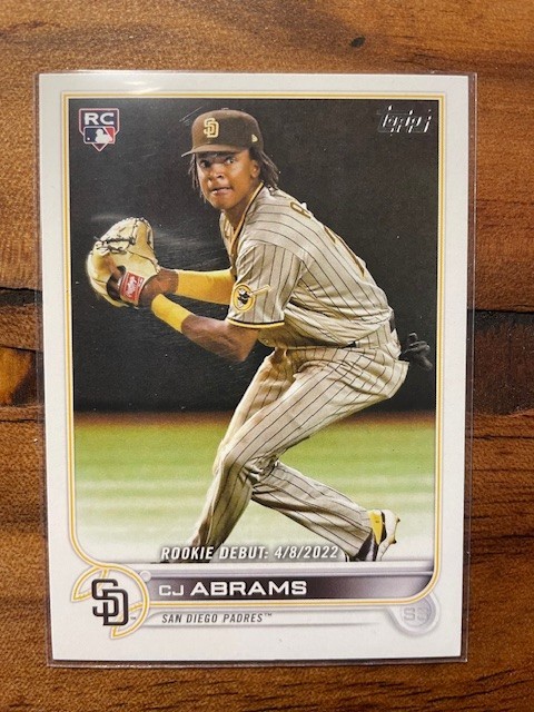 2022 Topps Update Series - Rookie Debut C.J. Abrams #US327 Gold /2022 (RC)