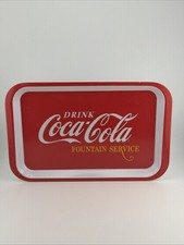 Coca-Cola Advertising Tray Drink Coca-Cola Red White Soda Theme 2011 Original on The Hot Collector